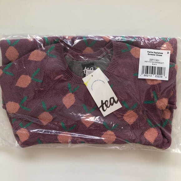 NWT Tea Collection Petite Radishes Sweater Dress - Picture 7 of 8